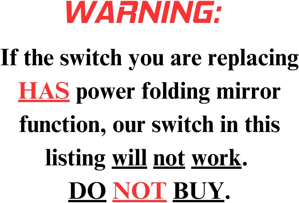 SWITCHDOCTOR Window Master Switch for 2012-2016 Chrysler Town & Country; 2012-2020 Dodge Grand Caravan; 2013-2015 Ram (Quad Cab, Crew, Van)