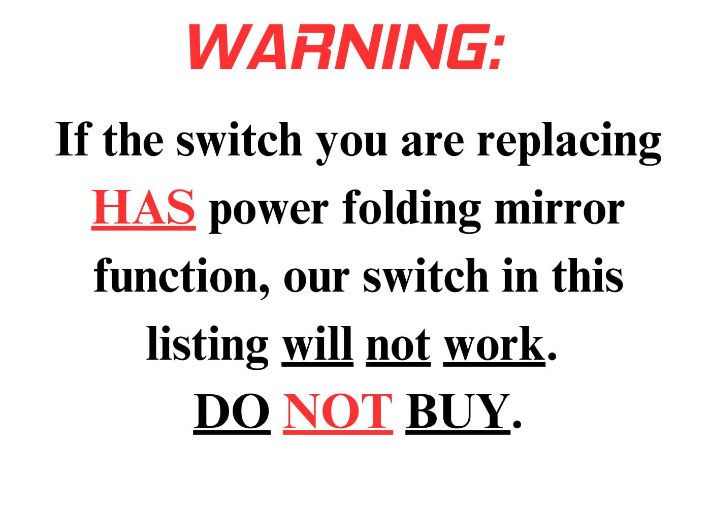 SWITCHDOCTOR Window Master Switch compatible with 2014-2021 Jeep Grand Cherokee, 2011-2022 Dodge Durango (68289802AB, Power, Control, Button)