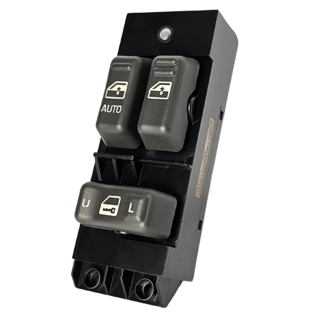 SWITCHDOCTOR Replacement for Window Master Switch for 1999-2002 GMC Sierra 1500 2500 3500, 1999-2000 Silverado 1500 2500 3500 (Regular Cab, Gray Buttons)