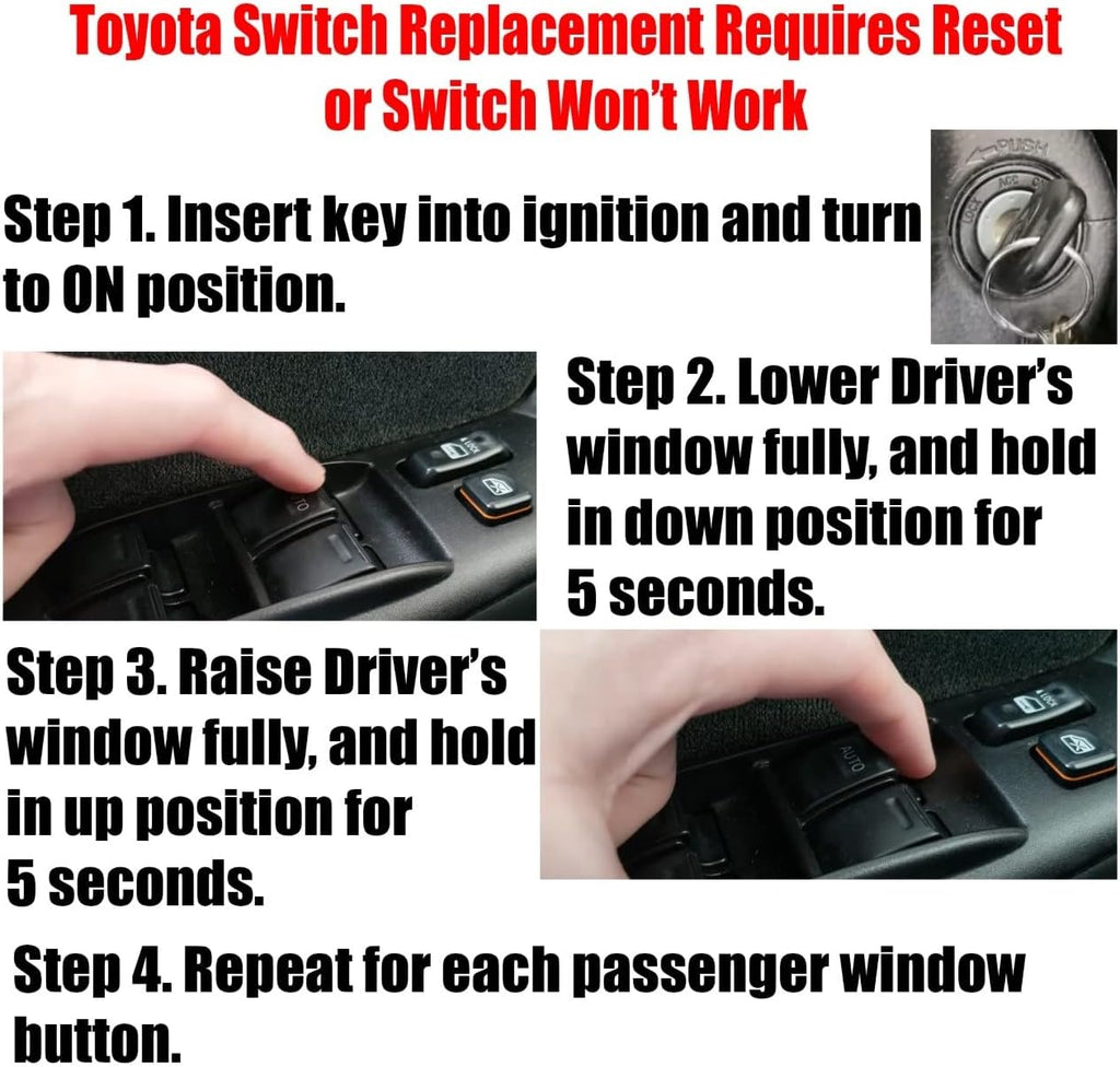 SWITCHDOCTOR Window Master Switch for 2013-2018 Toyota Avalon