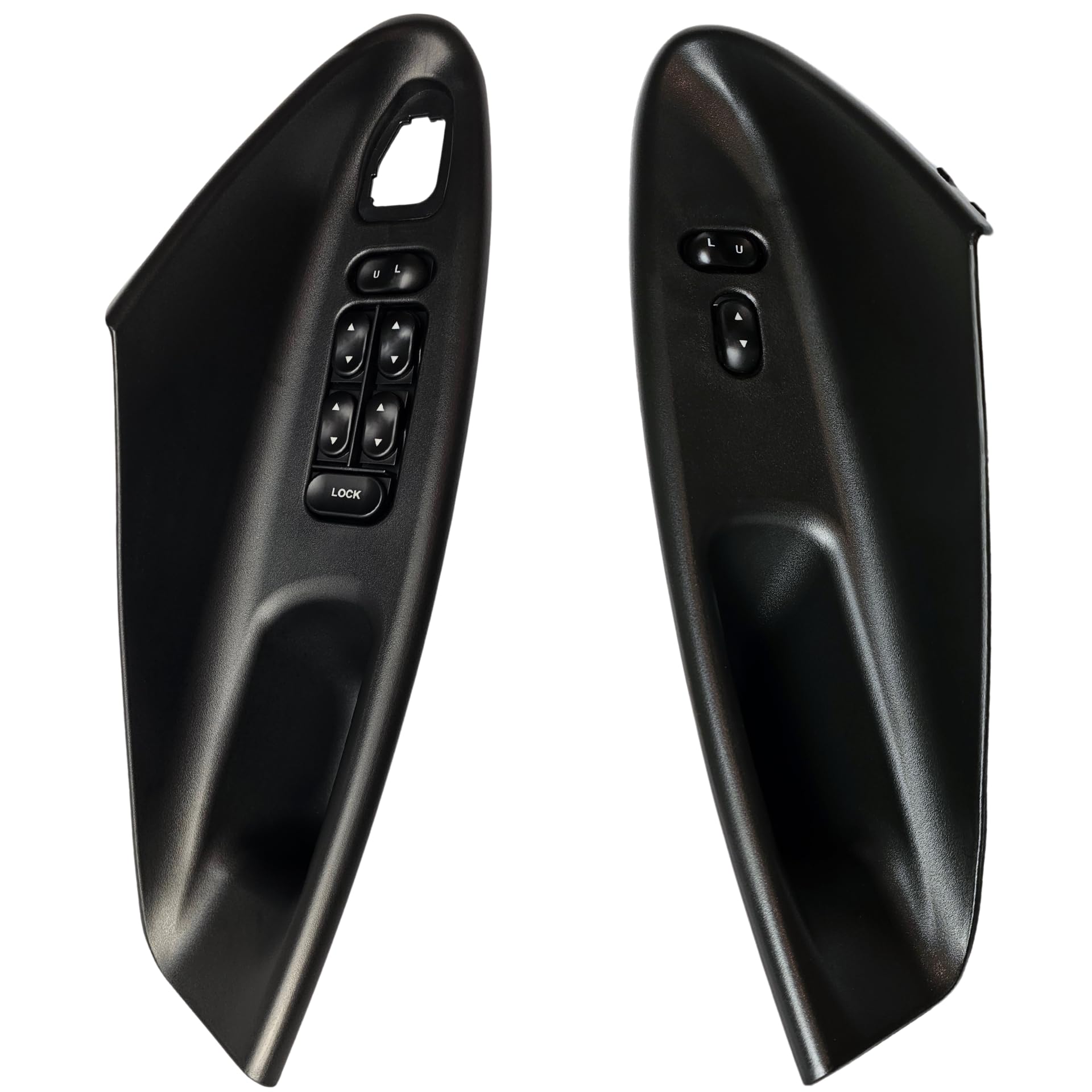 SWITCHDOCTOR Window Master Switch & Front Passenger Bezel Set for 1994-2004 Ford Mustang Convertible (Panel, Cover, Trim, 4 door)