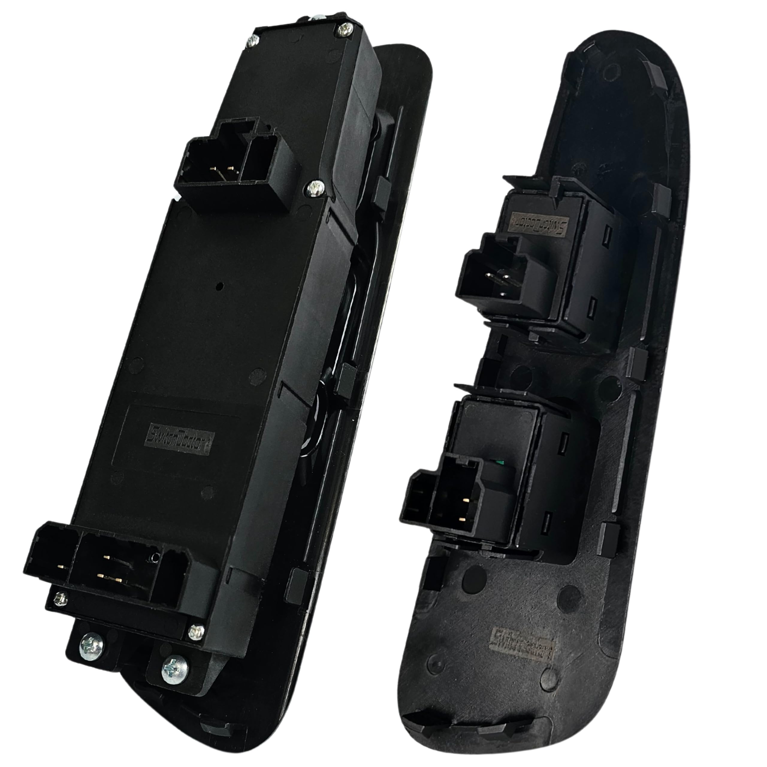 SWITCHDOCTOR Window Master Switch & Front Passenger Black Bezel Assembly 2002-2009 Dodge Ram (Regular Cab, Single Cab, Dark Slate Gray)