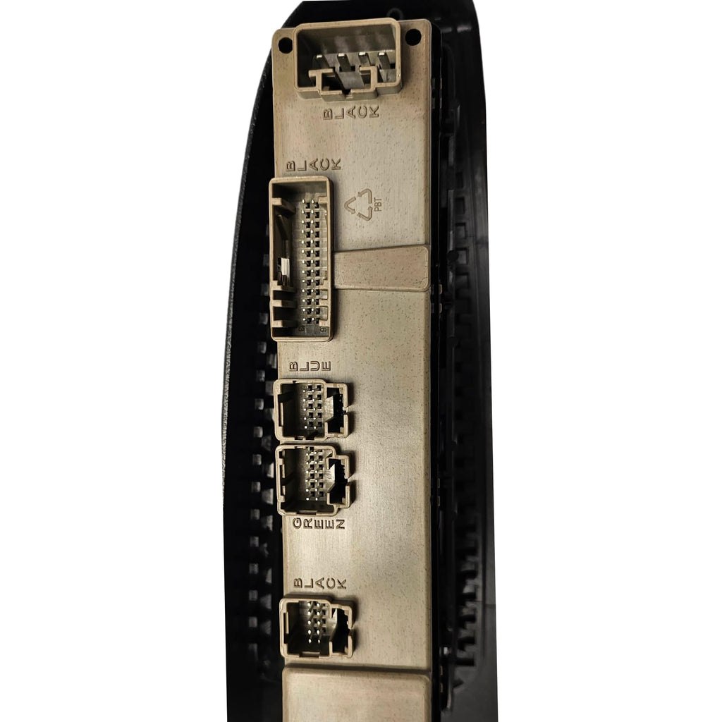 SWITCHDOCTOR Window Master Switch & Dark Gray Bezel for 2003-2006 GMC Sierra, Chevrolet Silverado, Suburban, Tahoe, Yukon, Avalanche (Dark Pewter, Crew Cab,15883319, 15883320, 15883321,15883323)