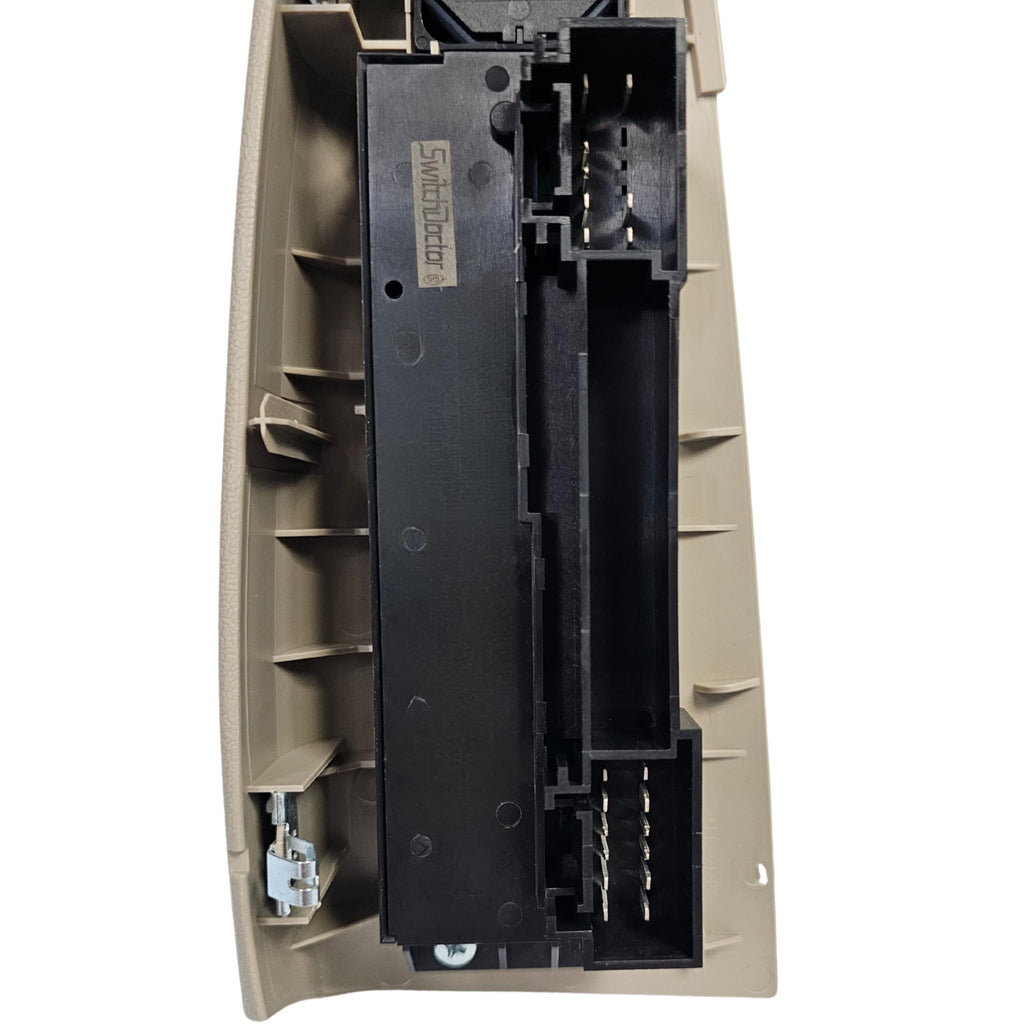 SWITCHDOCTOR Master Window Switch & Tan Bezel Assembly for 2000-2002 Chevrolet Silverado, Suburban, Avalanche, Tahoe, and GMC Yukon and 1999-2002 GMC Sierra (Crew, Extended Cab)