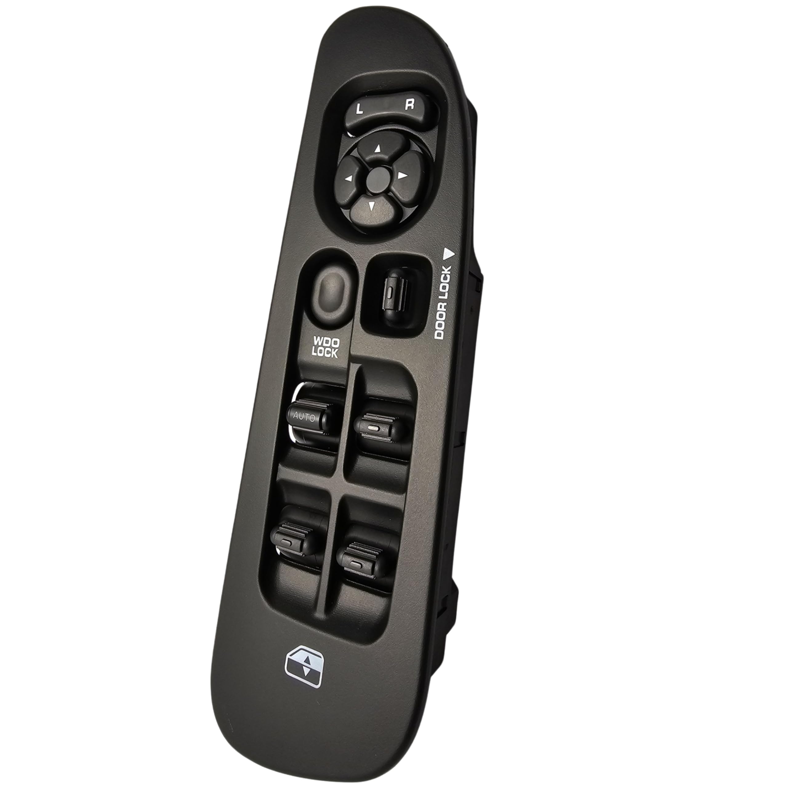 SWITCHDOCTOR Fully Assembled Window Switch & Black Bezel Set for 2002-2008 Dodge Ram (Quad Cab, Crew, 68171680AA, 56049805AB, 56049805AA, 56045334AE, Dark Slate Gray/Black)