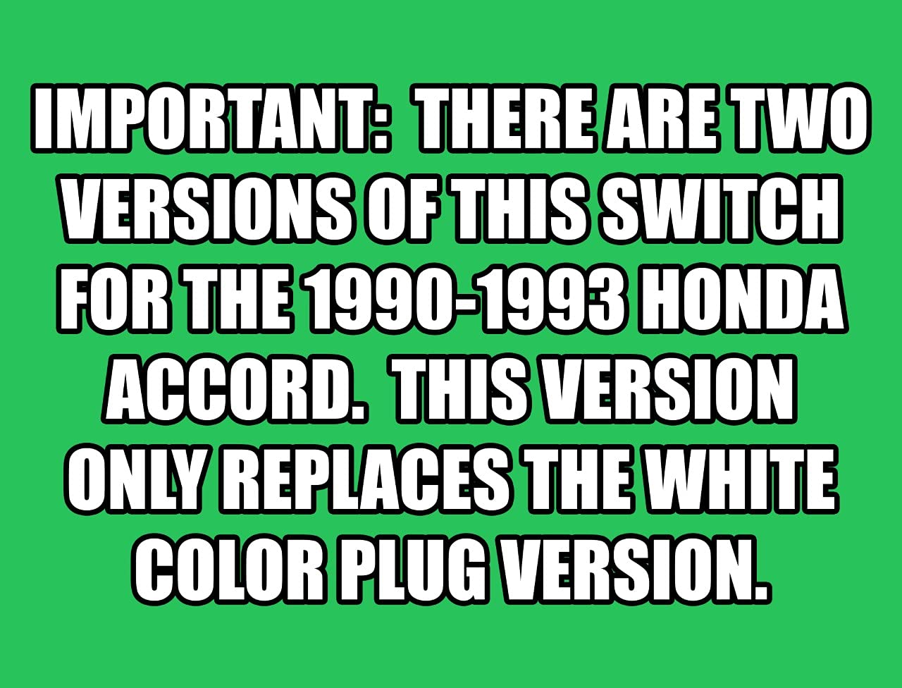 SWITCHDOCTOR Window Master Switch for 1990-1993 Honda Accord (1990 1991 1992 1993 90 91 92 93 Drivers side, button, panel, door, lock)