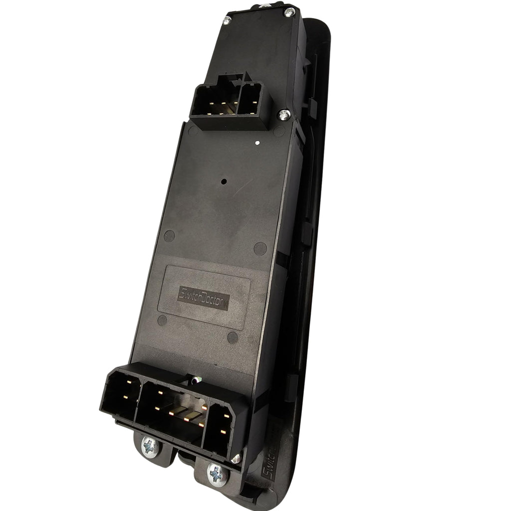 SWITCHDOCTOR Fully Assembled Window Switch & Black Bezel Set for 2002-2008 Dodge Ram (Quad Cab, Crew, 68171680AA, 56049805AB, 56049805AA, 56045334AE, Dark Slate Gray/Black)