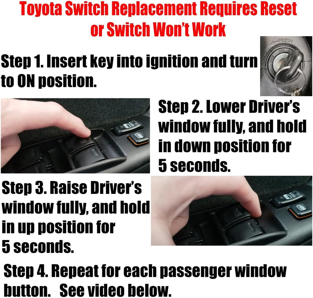 SWITCHDOCTOR Window Master Switch for 2003-2008 Toyota Corolla