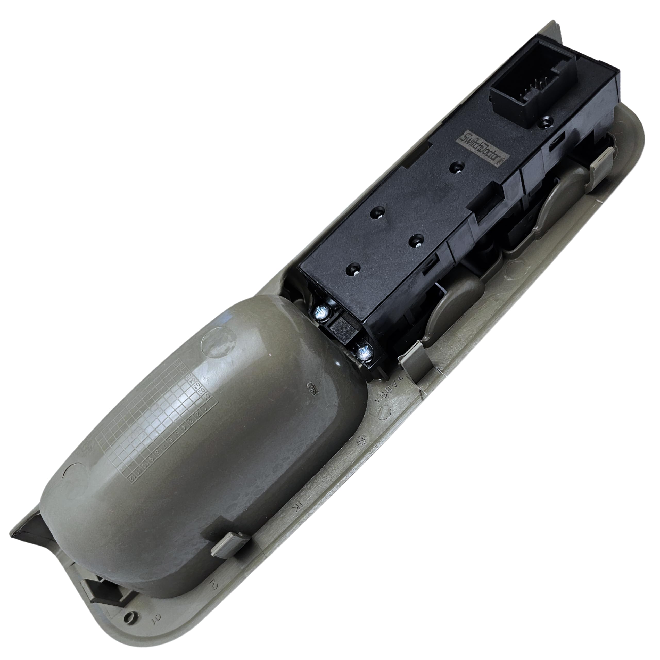 SWITCHDOCTOR Fully Assembled Window Master Switch and Bezel Set for 1999-2005 Volkswagen Jetta (Gray)