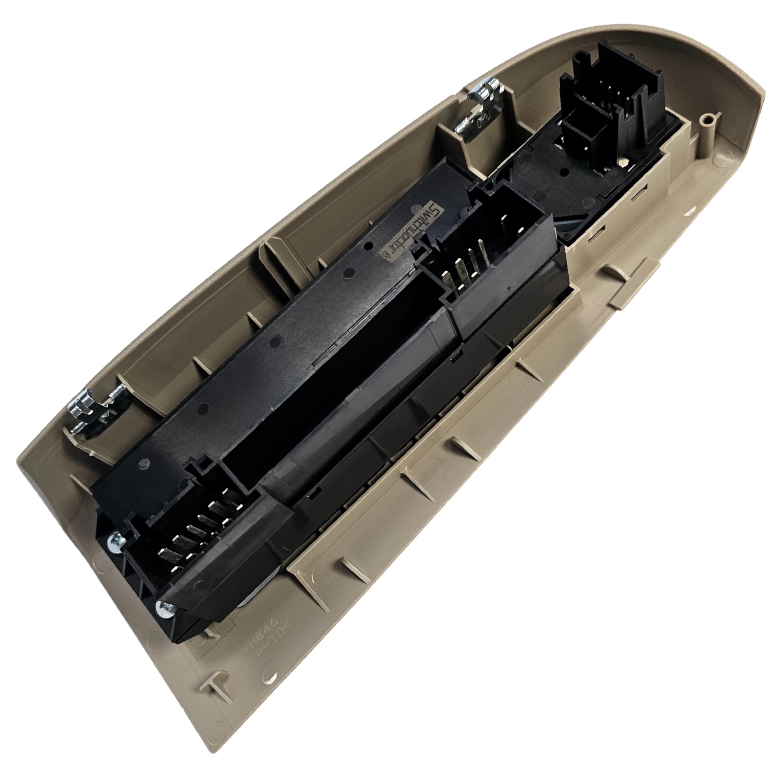 SWITCHDOCTOR Master Window Switch & Tan Bezel Assembly for 2000-2002 Chevrolet Silverado, Suburban, Avalanche, Tahoe, and GMC Yukon and 1999-2002 GMC Sierra (Crew, Extended Cab)