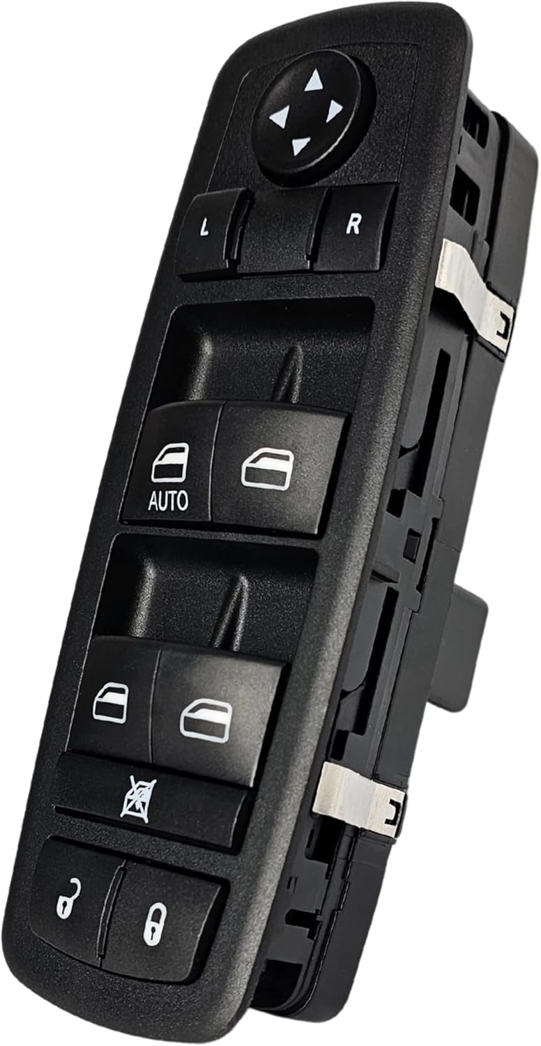 SWITCHDOCTOR Window Master Switch for 2008-2012 Liberty, 2009-2010 Dodge Journey, and 2007-2011 Dodge Nitro (Pin Check Required Before Purchase, 4602632AH, 4602632AC, Green Light)