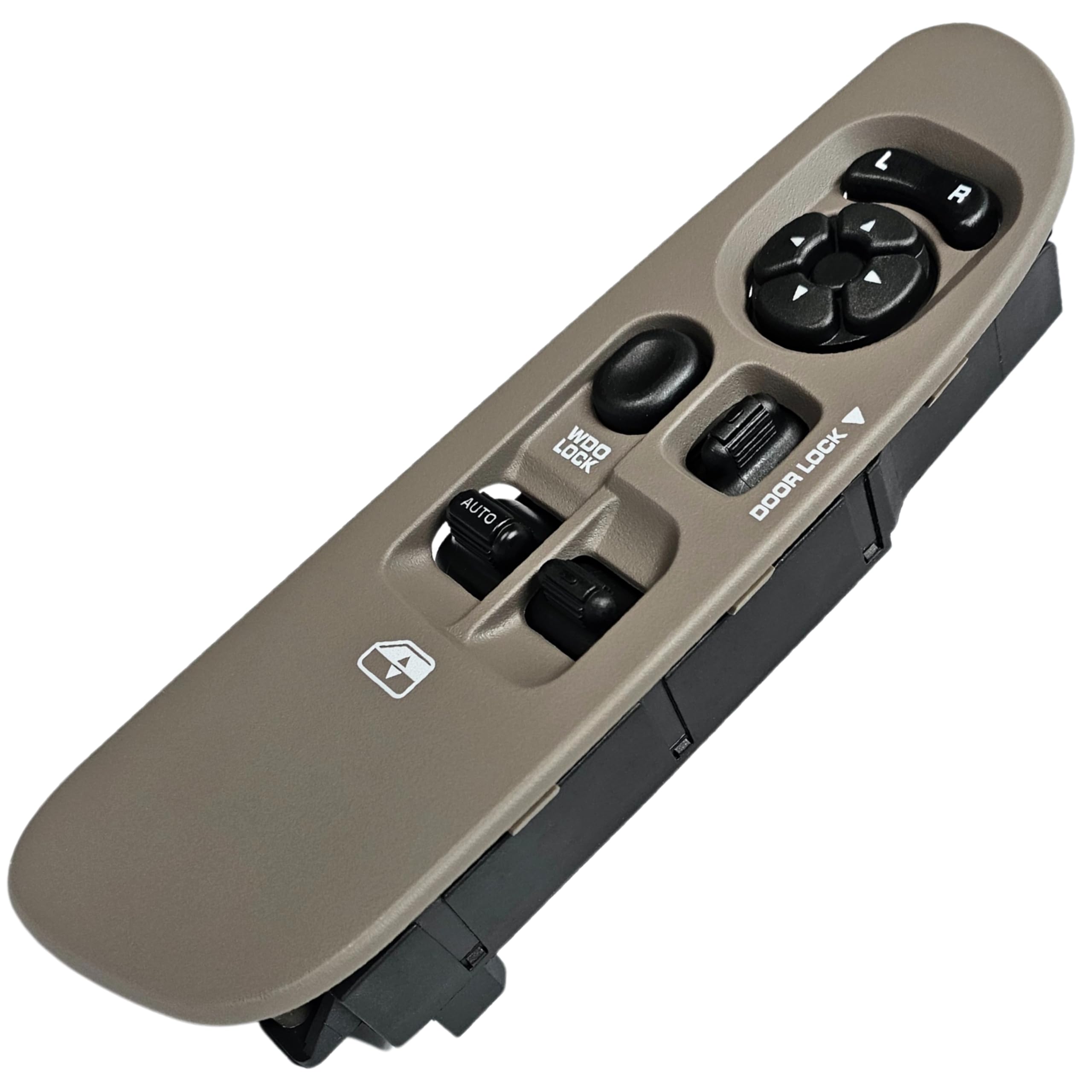 SWITCHDOCTOR Window Master Switch and Bezel Set for 2002-2009 Dodge Ram (Regular Cab, Single Cab, Full Assembly) (Tan)