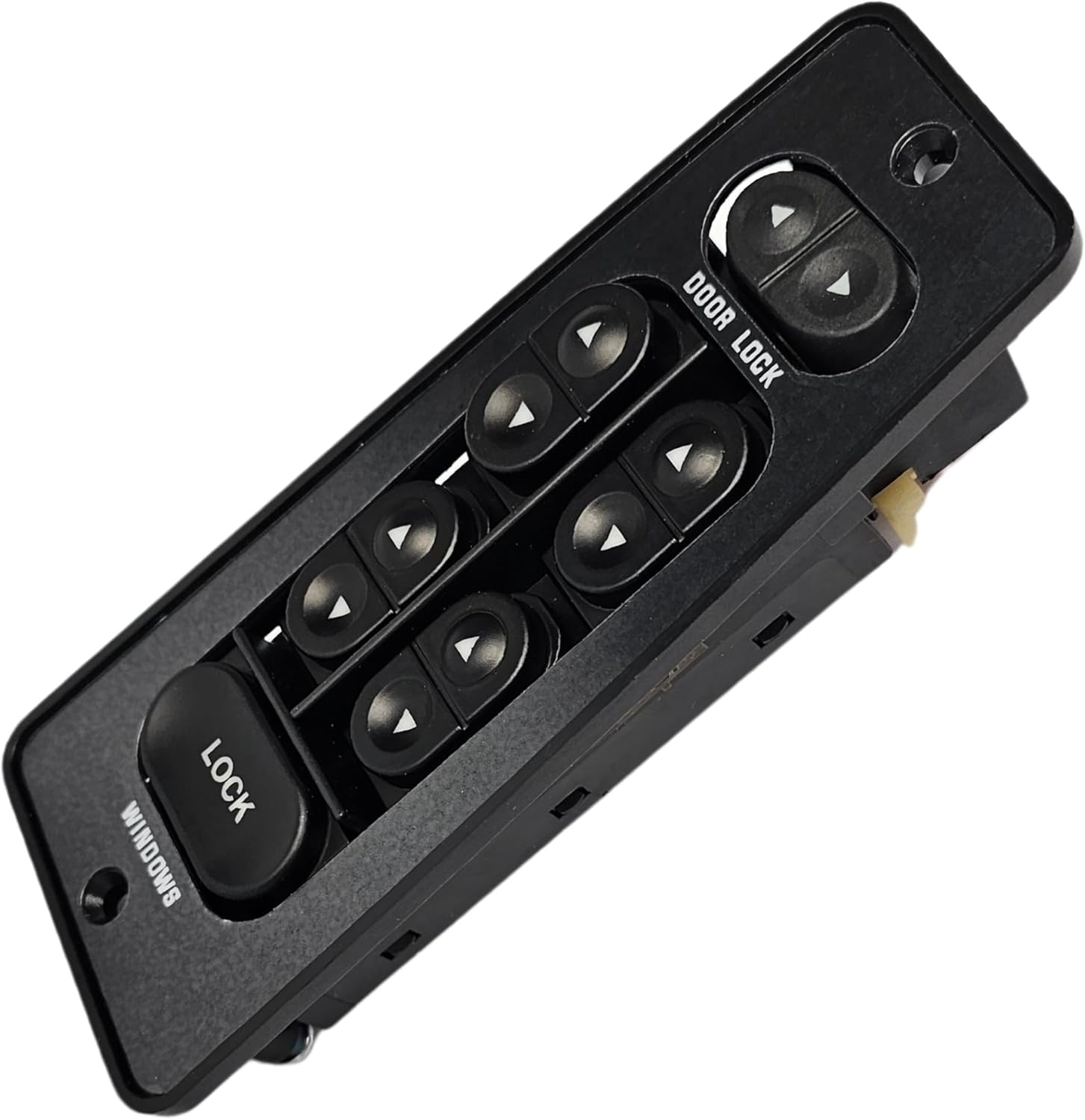 SWITCHDOCTOR Window Master Switch, Bezel, & Lock Switch for 1987-1993 Ford Mustang Convertible (Trim, Cover, Panel, Button, Power, Control)