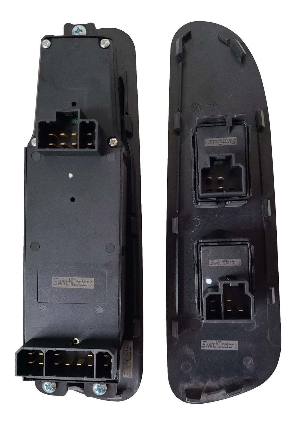 SWITCHDOCTOR Fully Assembled Window Switch Set for 2002-2008 Dodge Ram Gray