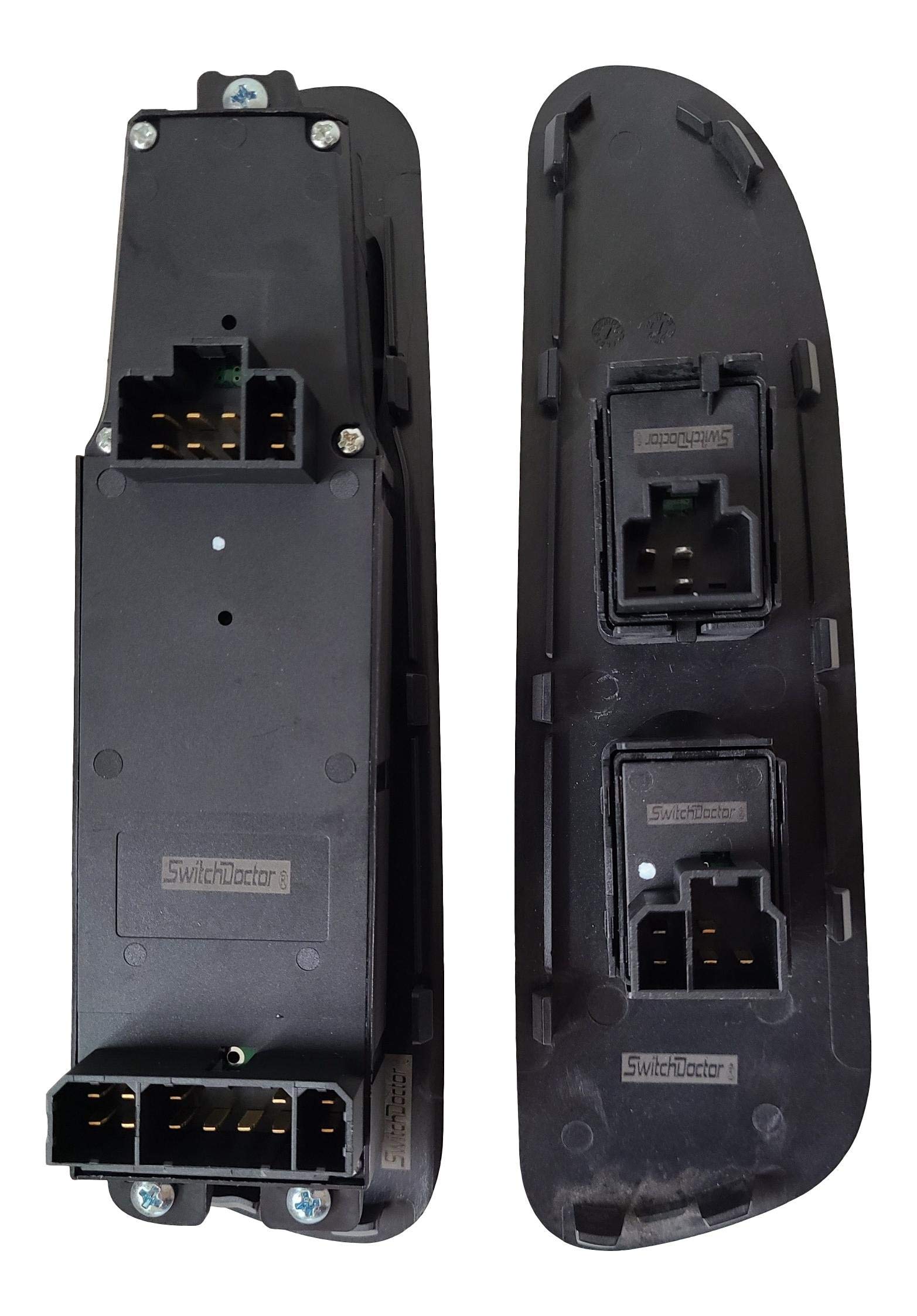 SWITCHDOCTOR Fully Assembled Window Switch Set for 2002-2008 Dodge Ram Gray