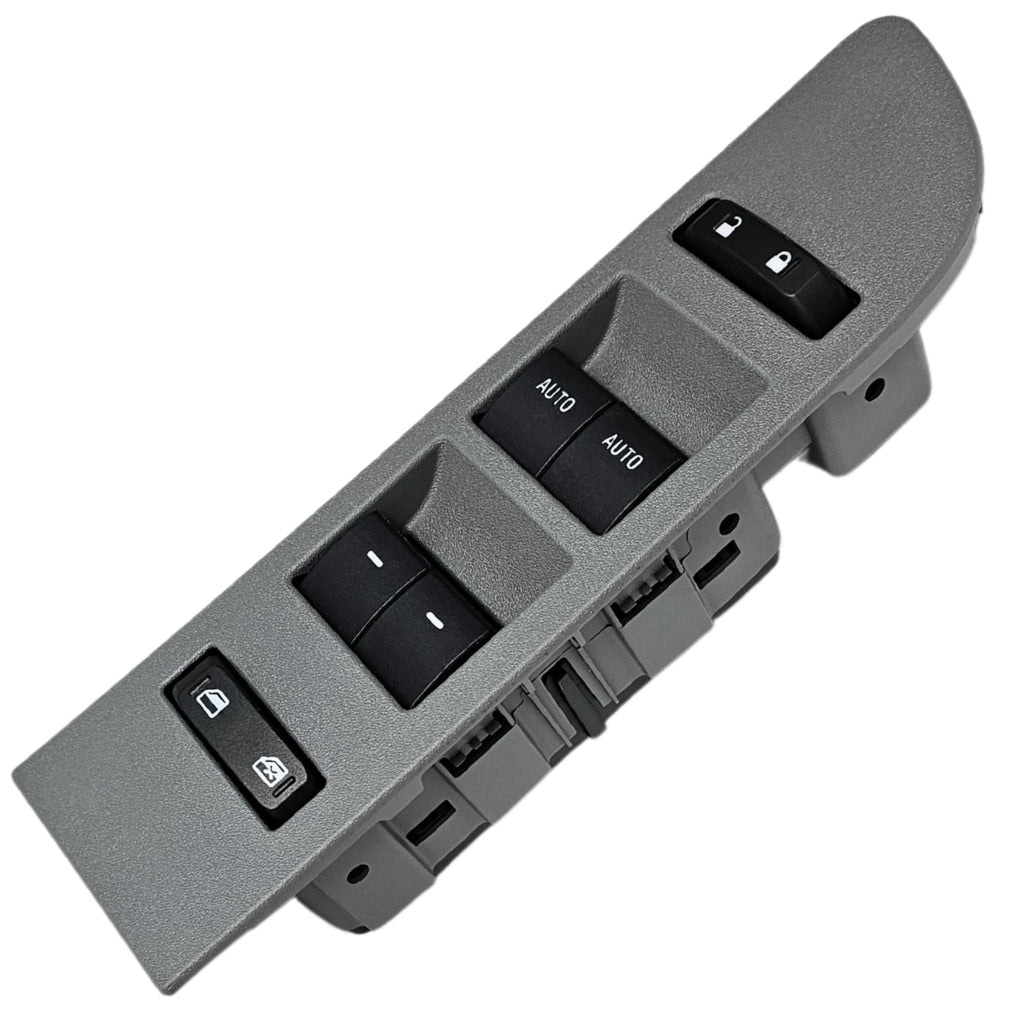 SWITCHDOCTOR Window Master Switch & Gray Bezel Assembly for 2011, 2012, 2013, 2014 Ford F-150 F150 (Double Cab, Crew, Full Assembly)