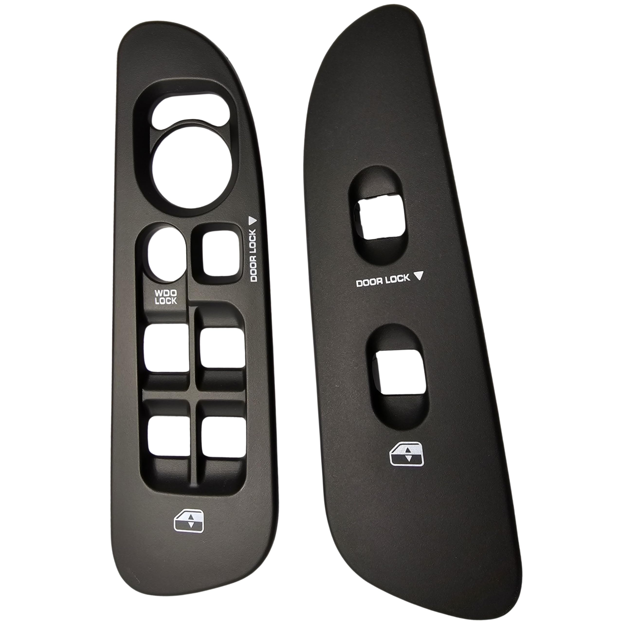SWITCHDOCTOR Window Master Switch Black Bezel and Front Passenger Black Bezel Set for 2002-2008 Dodge Ram 1500 2500 (Quad Cab, Crew)