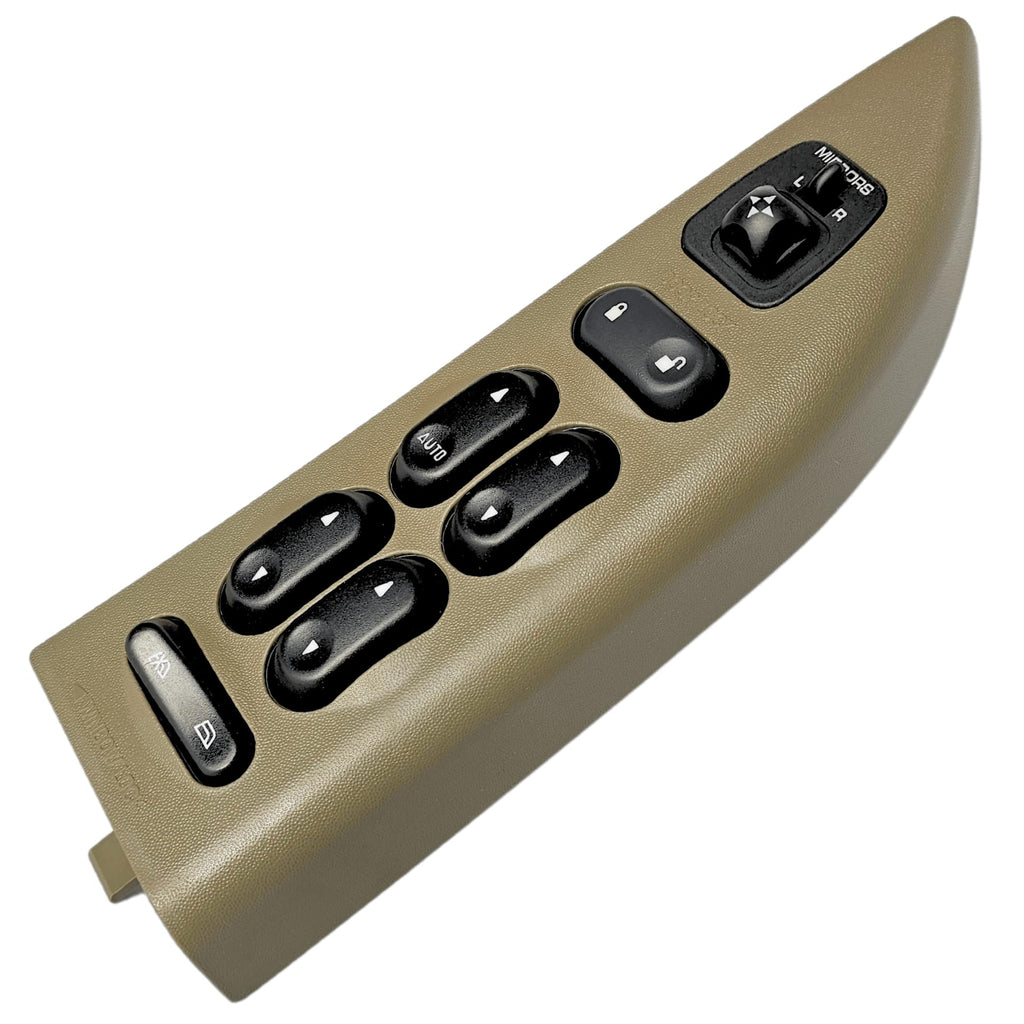 SWITCHDOCTOR Window Master Switch & Bezel Assembly for 2002-2003 Ford F-150 F150 (Super Cab, Supercrew, Double Cab) NOT for 2001 (Tan Bezel)