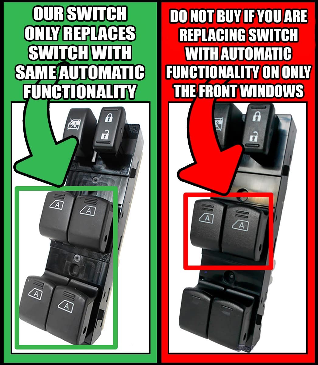 SWITCHDOCTOR Window Master Switch Compatible with Nissan Maxima 2008-2012