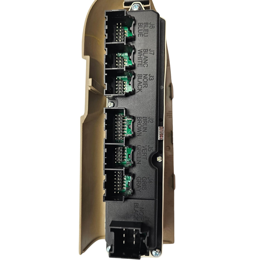 SWITCHDOCTOR Window Master Switch and Tan Bezel for 2007-2013 Chevrolet Silverado & Sierra with Power Folding Mirrors (Crew Cab, 20835553, Power, Button, Control, Chevy)