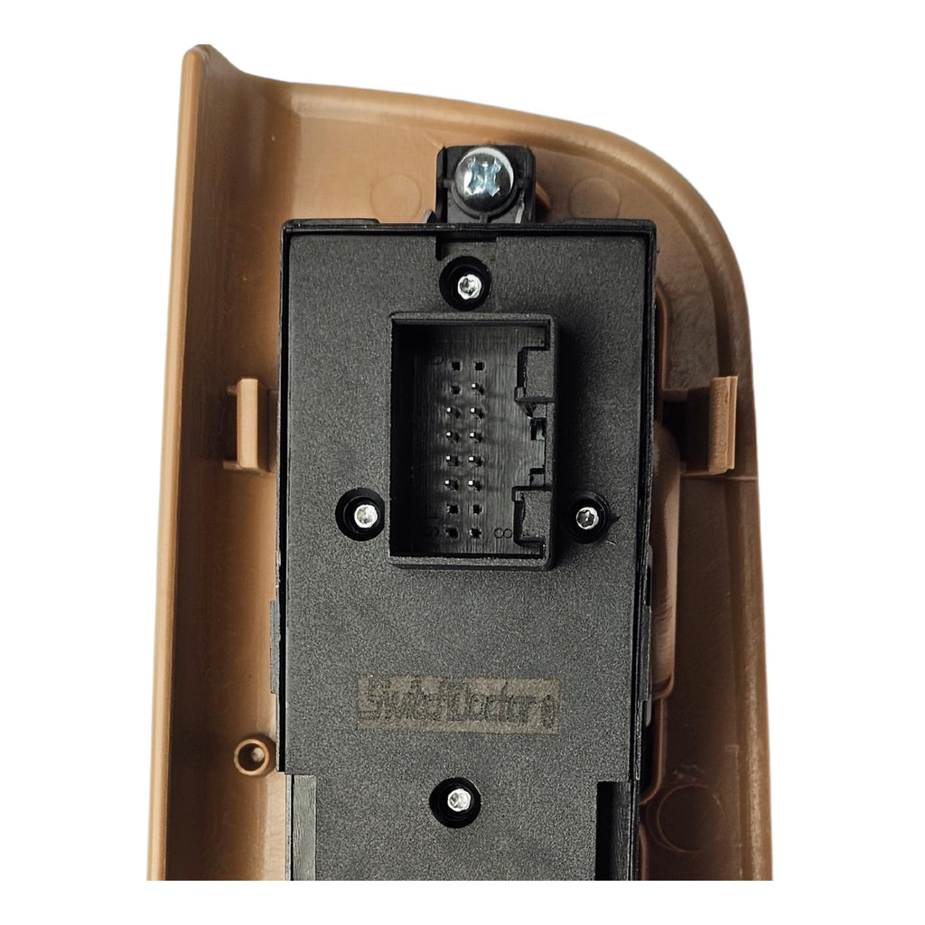 SWITCHDOCTOR Fully Assembled Window Master Switch and Bezel Set for 1999-2005 Volkswagen Jetta (Tan)
