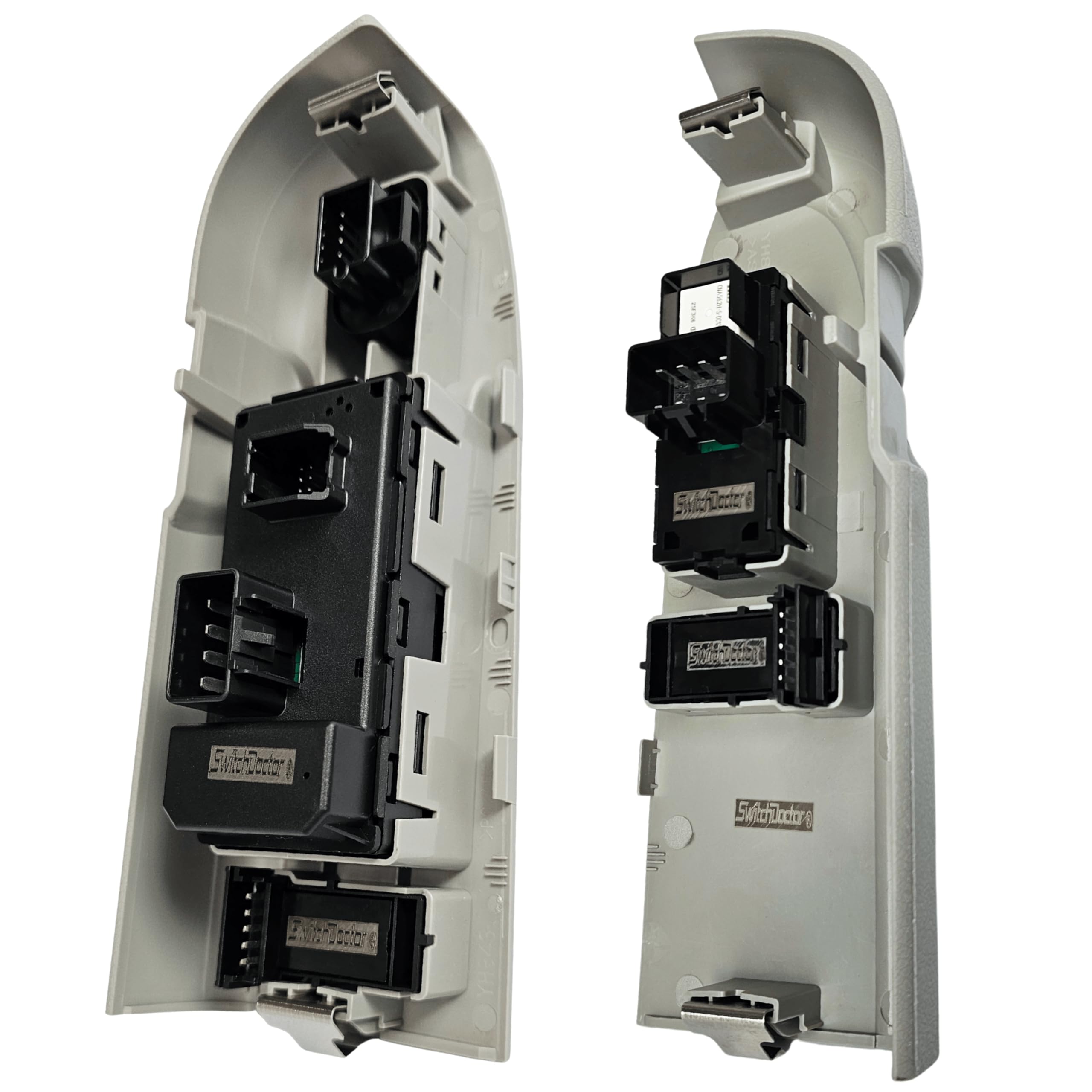 SWITCHDOCTOR Window Master Switch & Front Passenger Assembly Gray for 2010-2013 Chevrolet Silverado & GMC Sierra (Standard Cab Pickup, Regular Cab, Full Assembly, Truck, 2 Door, Chevy)