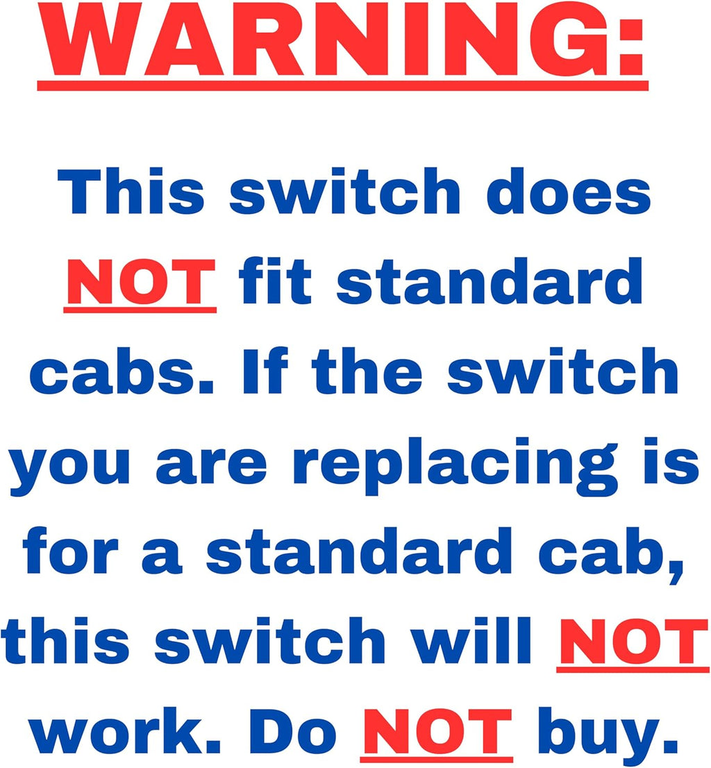 SWITCHDOCTOR Window Master Switch for 2014-2019 Chevrolet Silverado and GMC Sierra (Crew Cab, Double Cab, Extended Cab, 23427098, 23129539 Chevy, Power, Control, Button)