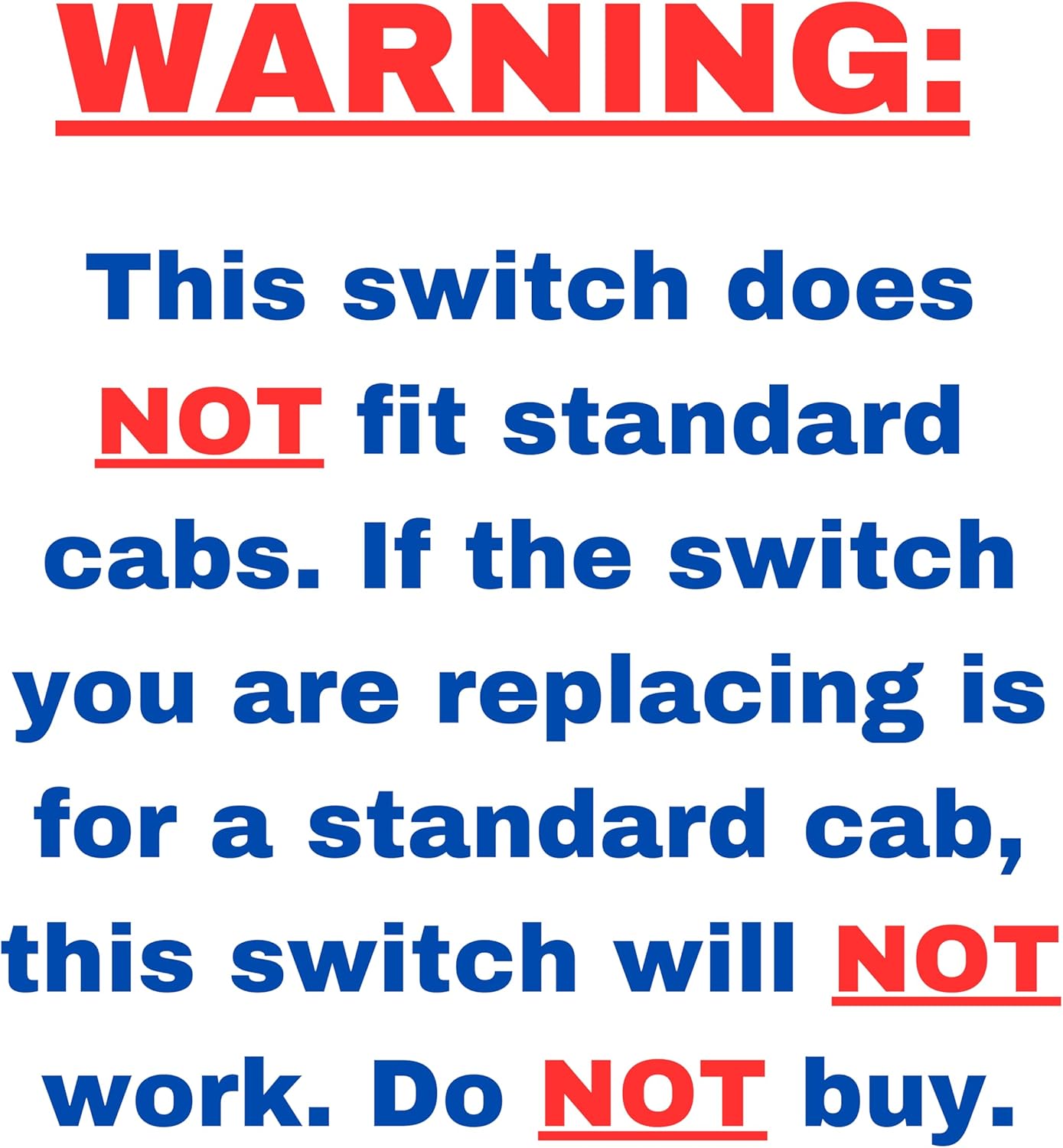SWITCHDOCTOR Window Master Switch for 2014-2019 Chevrolet Silverado and GMC Sierra (Crew Cab, Double Cab, Extended Cab, 23427098, 23129539 Chevy, Power, Control, Button)