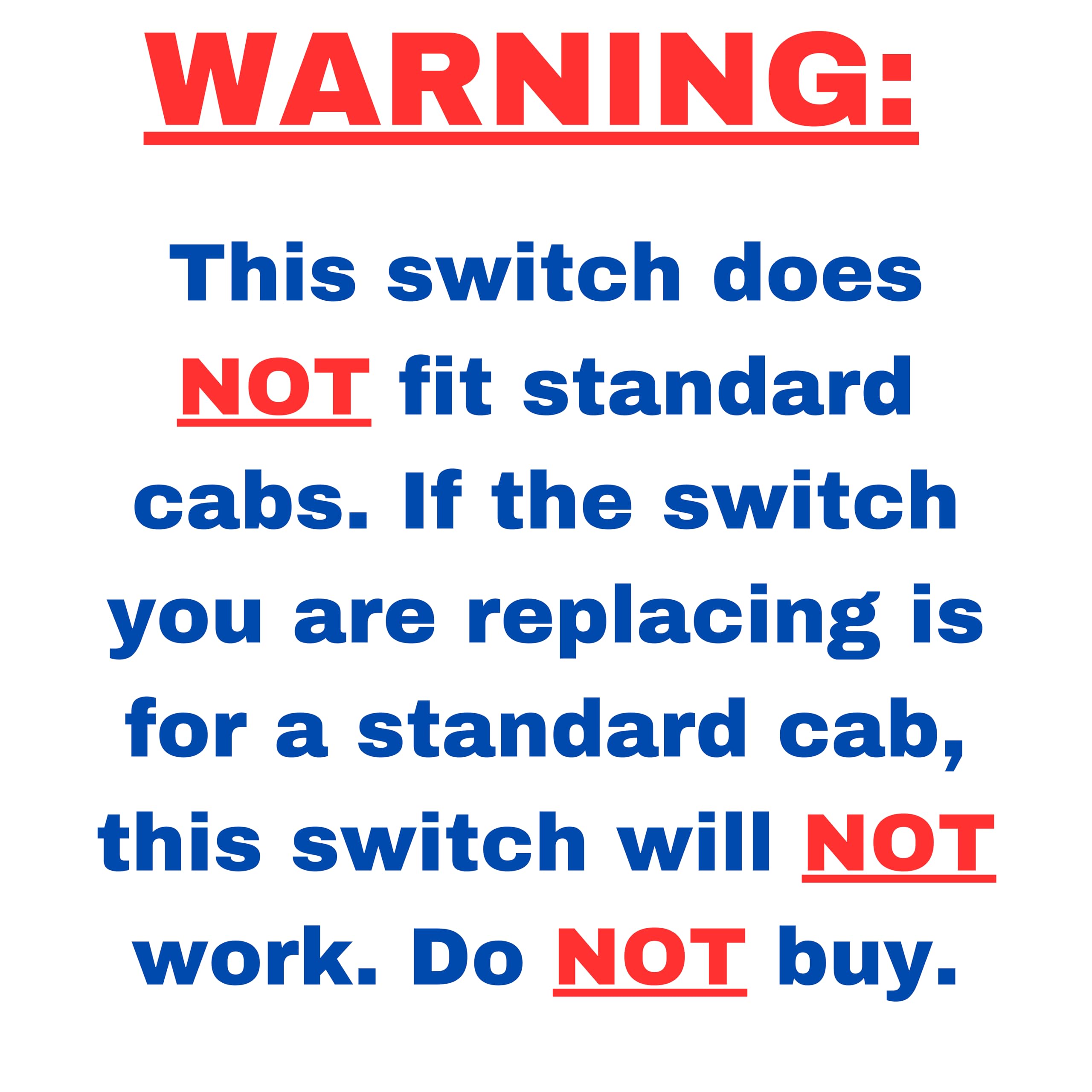 SWITCHDOCTOR Window Master Switch Compatible with 2014-2019 Chevrolet Silverado and GMC Sierra (23427098, 23129539 Chevy, Power, Control, Button)