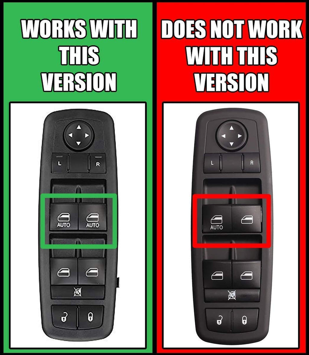 SWITCHDOCTOR Window Master Switch for 2016-2018 Dodge Ram 1500 2500 3500 4500 5500 Crew Cab