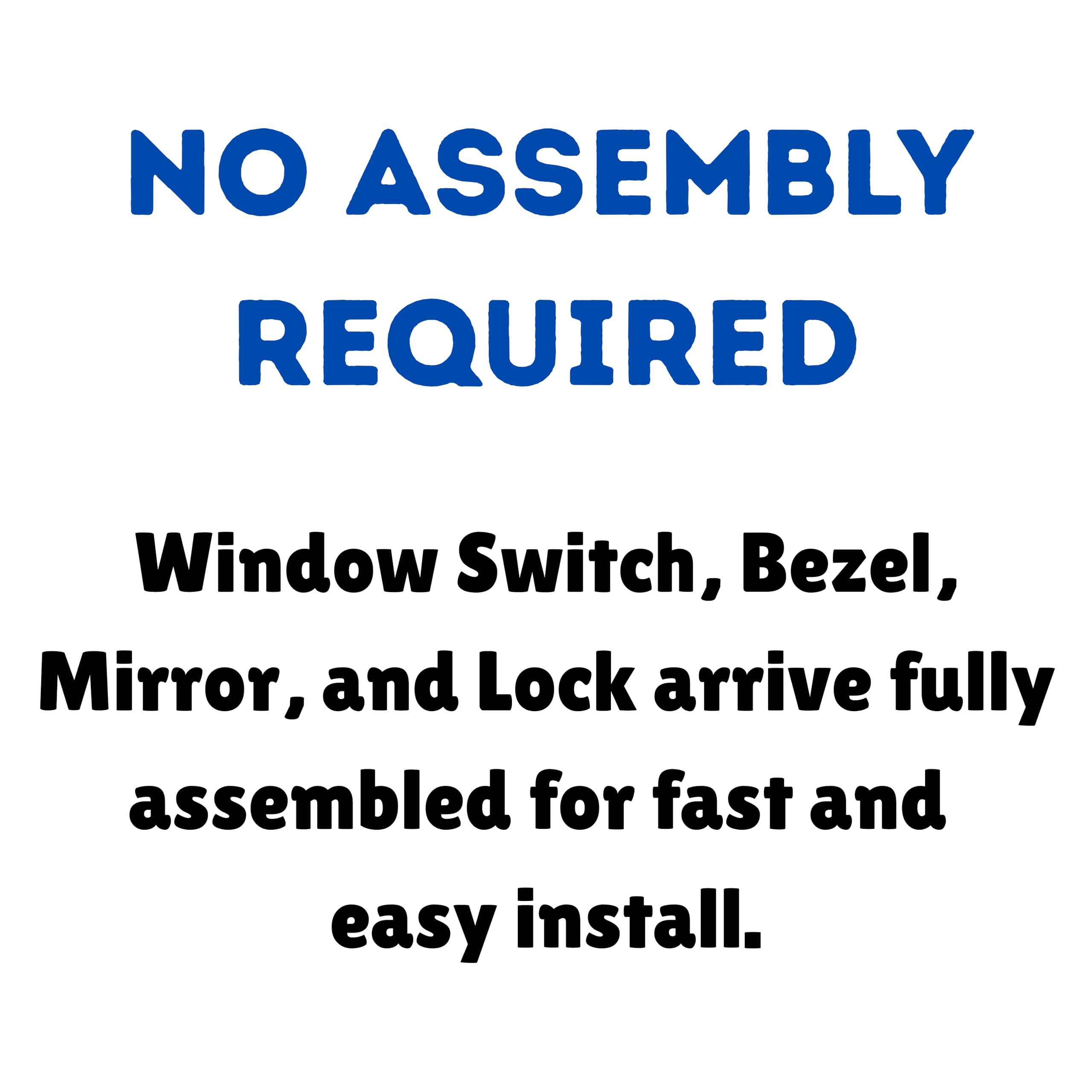 SWITCHDOCTOR Window Master Switch Assembly for 2008, 2009, 2010, 2011, 2012 Honda Accord Sedan EX, EX-L, LX-P, SE, Crosstour (Full Assembly, NOT for Standard LX)