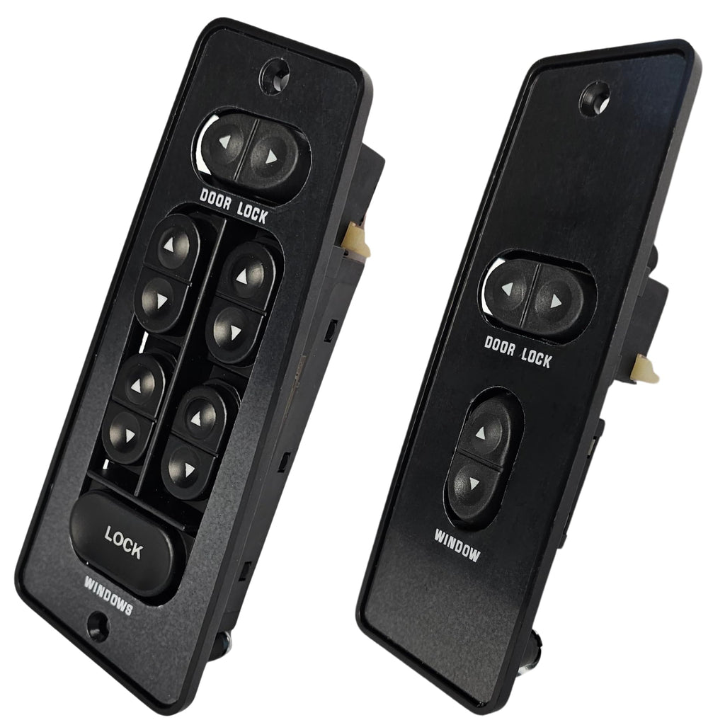 SWITCHDOCTOR Window Master Switch Set for 1987-1993 Ford Mustang Coupe (Trim, Cover, Panel, 2 door)