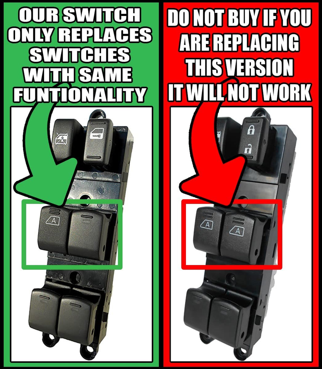 SWITCHDOCTOR Window Master Switch compatible with Nissan Pathfinder 2005-2008