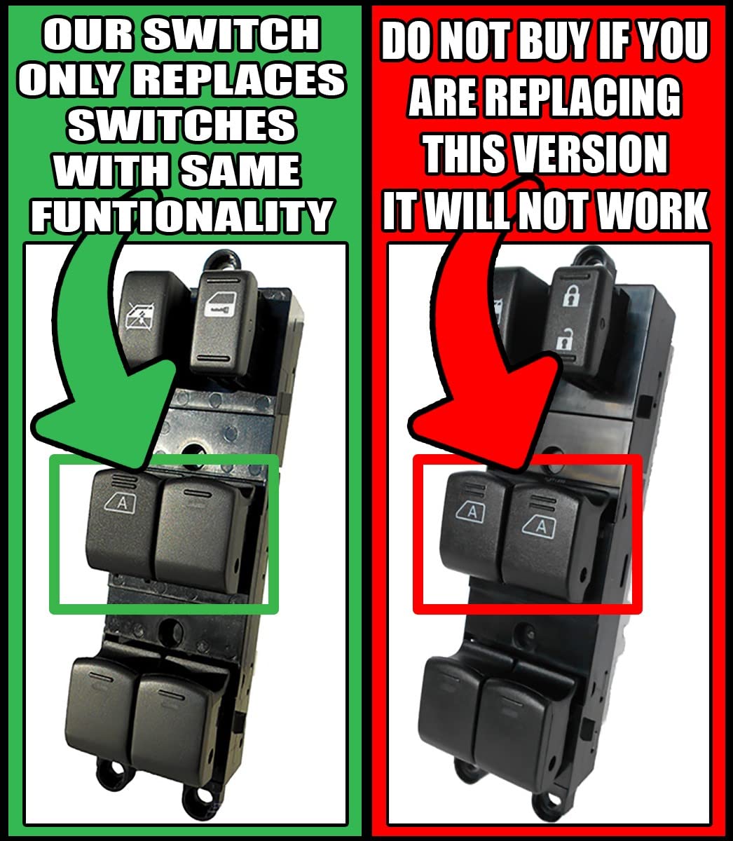 SWITCHDOCTOR Window Master Switch compatible with Nissan Pathfinder 2005-2008