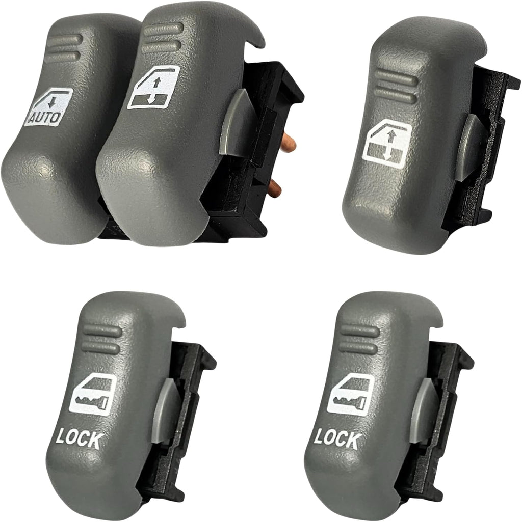 SWITCHDOCTOR Window Master Switch, Front Passenger, & 2 Locks Set for 1993-2002 Pontiac Firebird