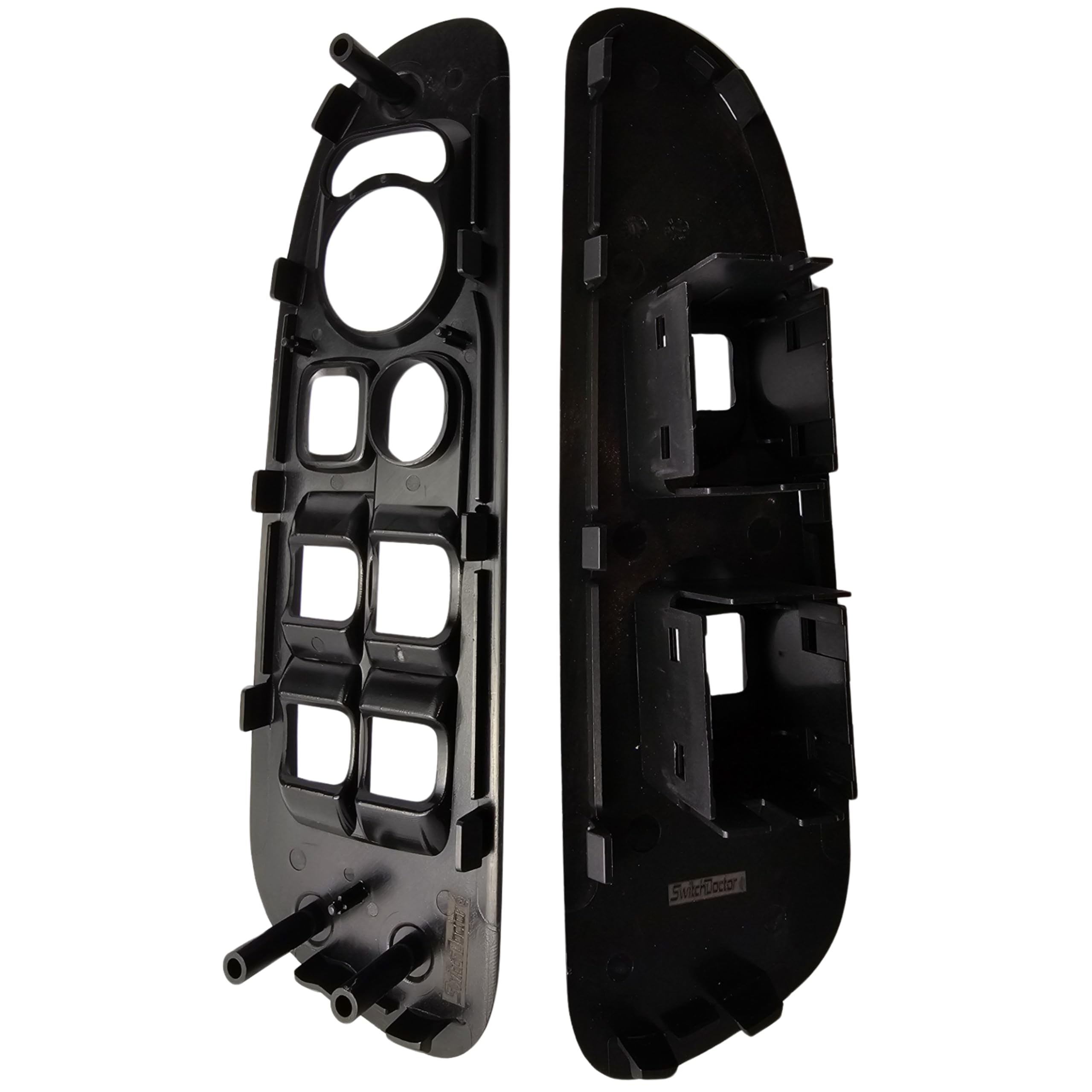 SWITCHDOCTOR Window Master Switch Black Bezel and Front Passenger Black Bezel Set for 2002-2008 Dodge Ram 1500 2500 (Quad Cab, Crew)