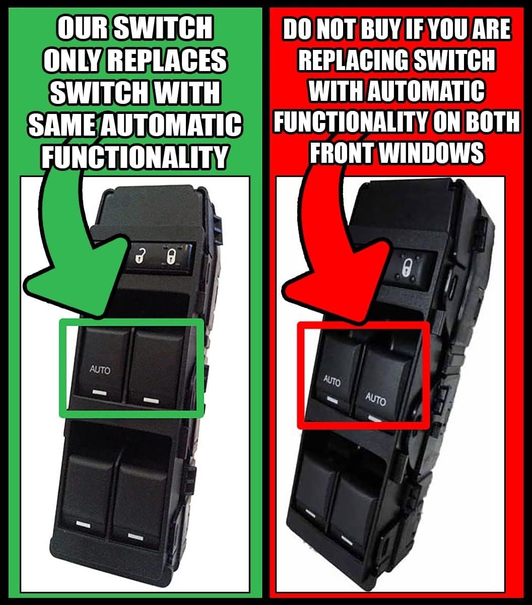 Window Master Switch for 2007-2014 Dodge Avenger; 2007-2011 Dakota; 2007-2017 Patriot, Compass; 2007-2012 Caliber; 2007-2010 Charger, Chrysler 300 Geniune Original Equipment Manufacturer