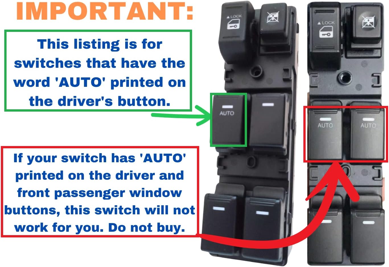 SWITCHDOCTOR Window Master Switch for 2011-2013 Kia Sorento