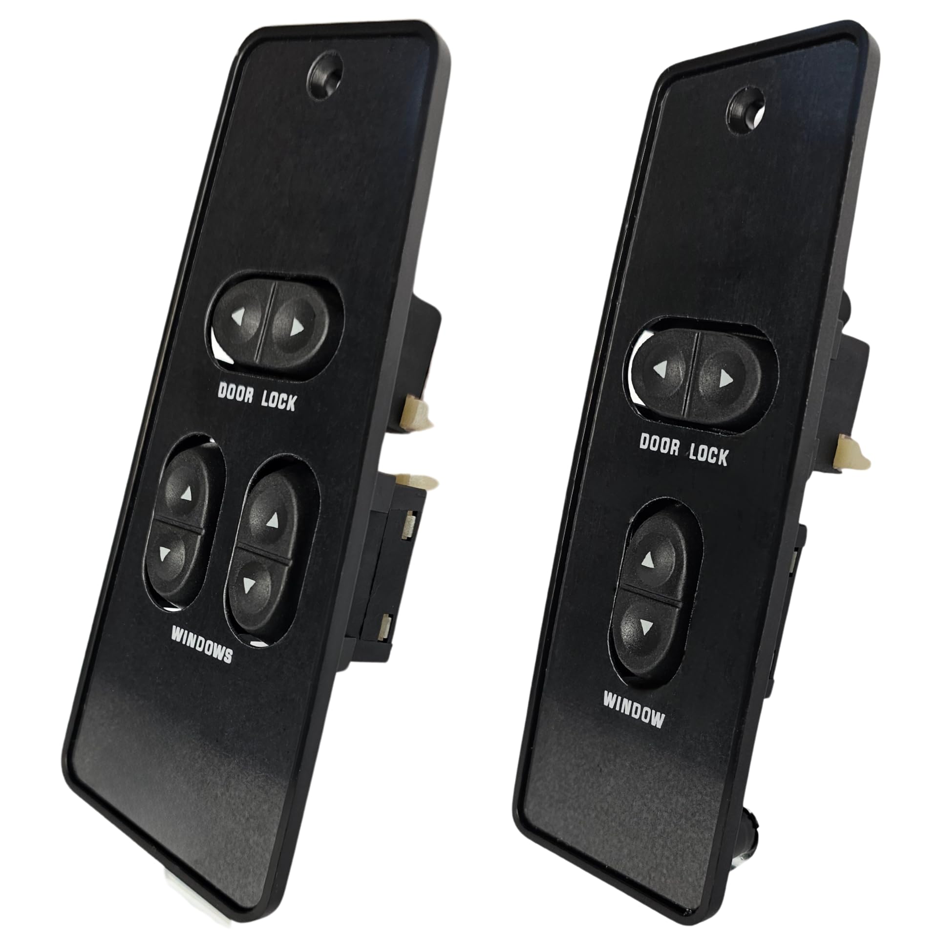 SWITCHDOCTOR Window Master Switch & Front Passenger Set for 1987-1993 Ford Mustang Coupe (Bezel, Lock, 2 Door, Full Assembly)