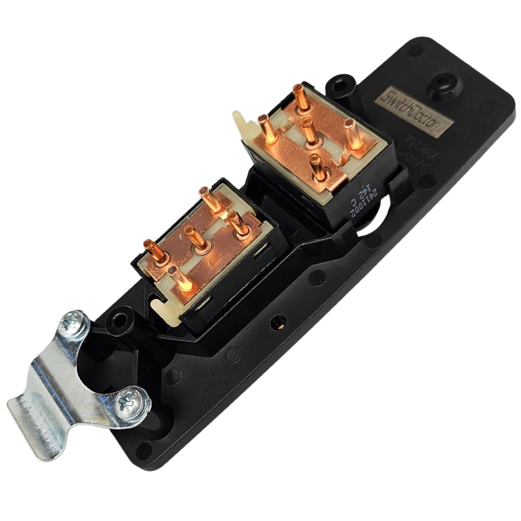 SWITCHDOCTOR Front Passenger Window Bezel Set for 1987-1993 Ford Mustang (Window, Lock, Trim, Cover, Panel, Button, Power, Control)