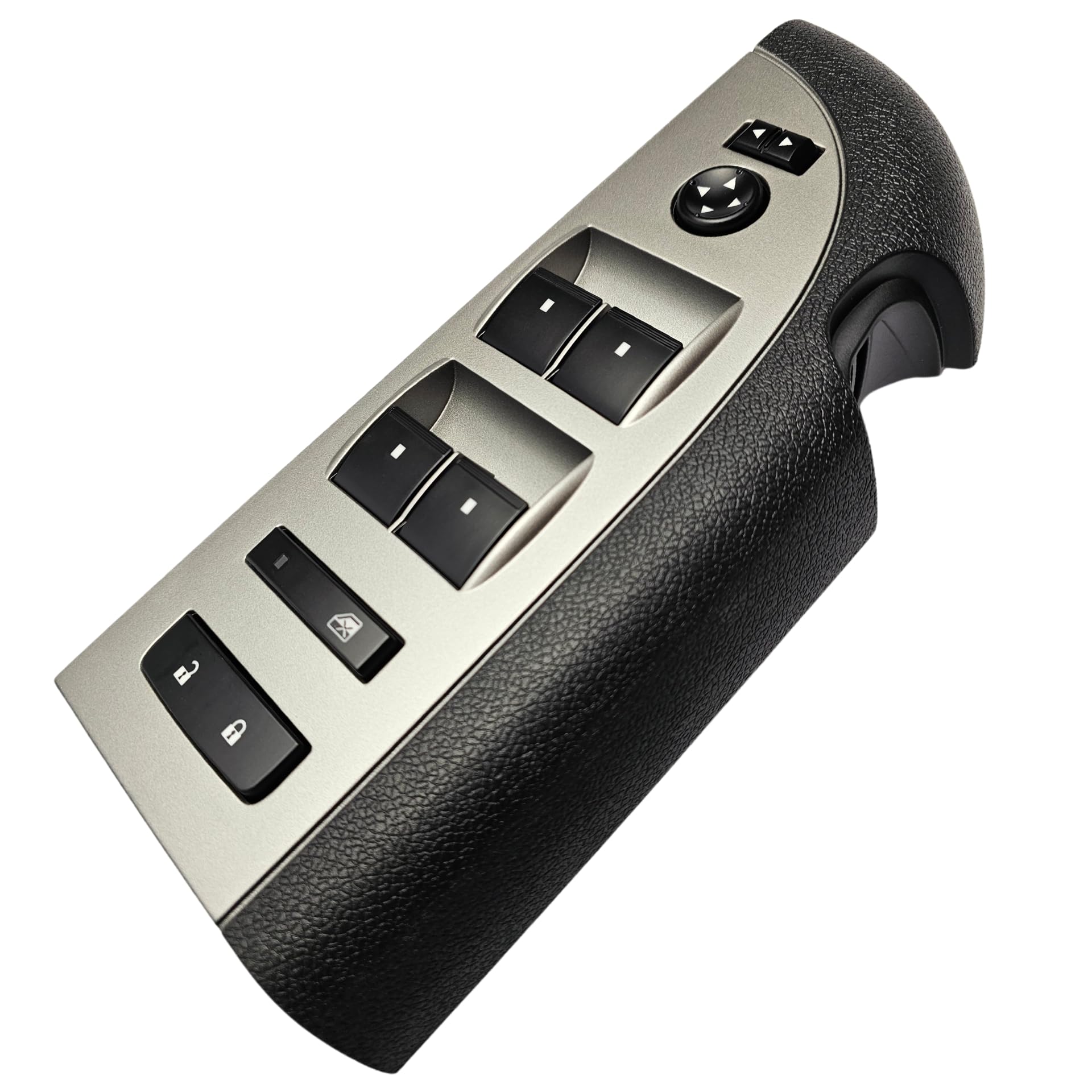 SWITCHDOCTOR Window Master Switch, Tan Bezel, Lock, & Mirror for 2007-2009 Chevrolet Silverado & GMC Sierra (Full Assembly, Crew, Extended Cab Pickup, Cashmere, Chevy)