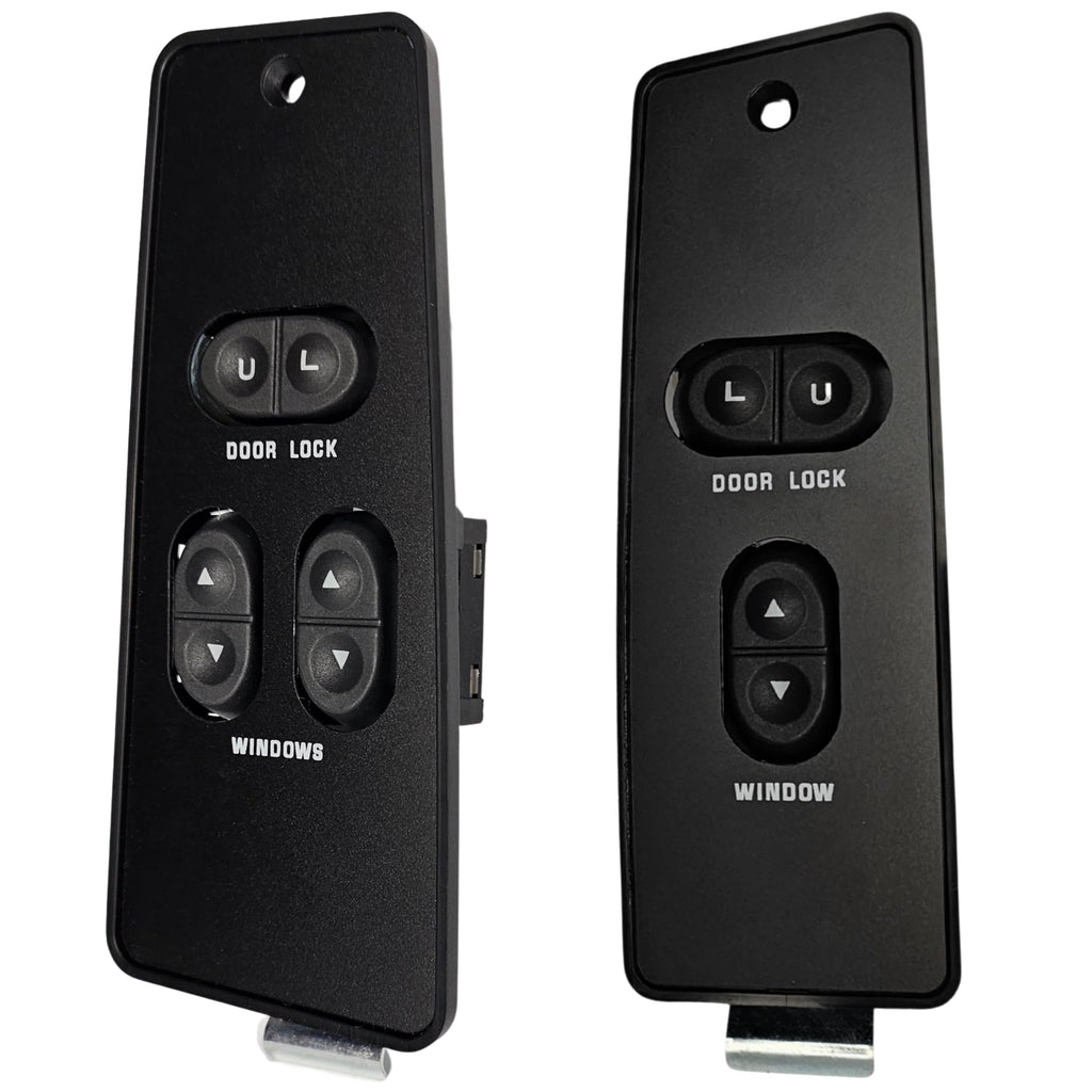 SWITCHDOCTOR Window Master Switch & Front Passenger Assembly for 1987, 1988, 1989, 1990, 1991, 1992, 1993 Ford Mustang Coupe (Full Assembly)