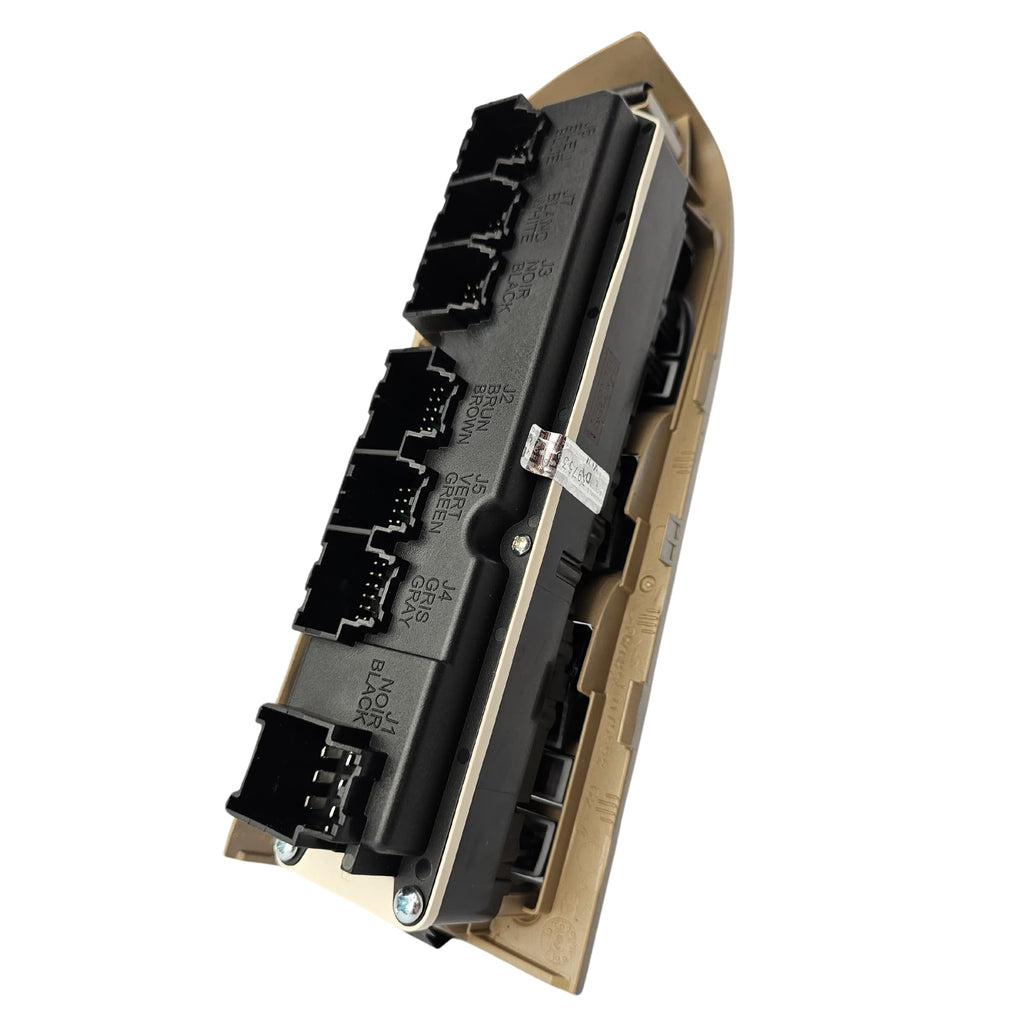 SWITCHDOCTOR Window Master Switch and Tan Bezel for 2007-2013 Chevrolet Silverado & Sierra with Power Folding Mirrors (Crew Cab, 20835553, Power, Button, Control, Chevy)