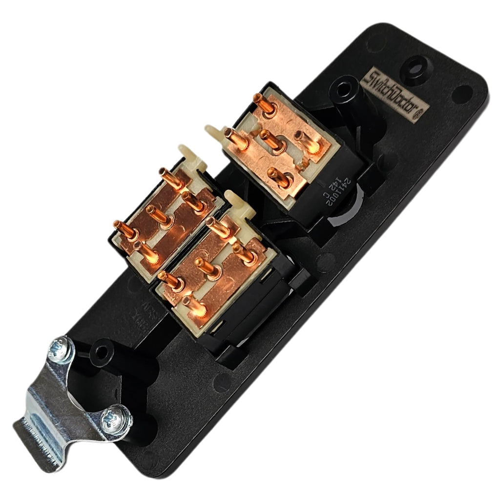 Window Master Switch, Bezel, & Lock Switch Set for 1987-1993 Ford Mustang Coupe