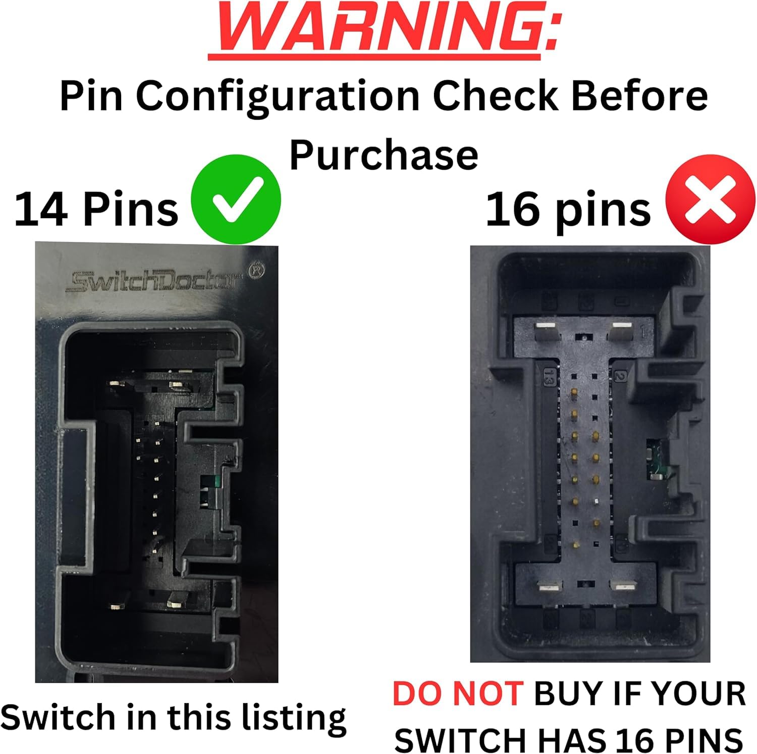 Window Master Switch for 2016-2022 Chevrolet Malibu and 2018-2022 Traverse