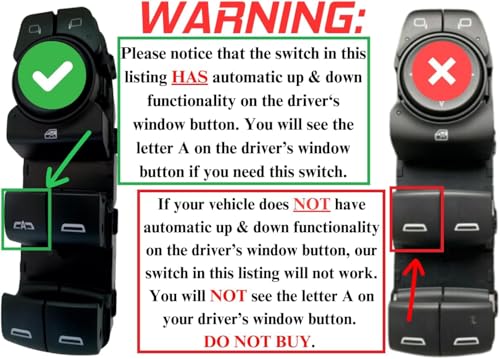 Window Master Switch for 2021-2022 Chevrolet Trailblazer; 2017-2021 Bolt EV; 2016-2019 Volt