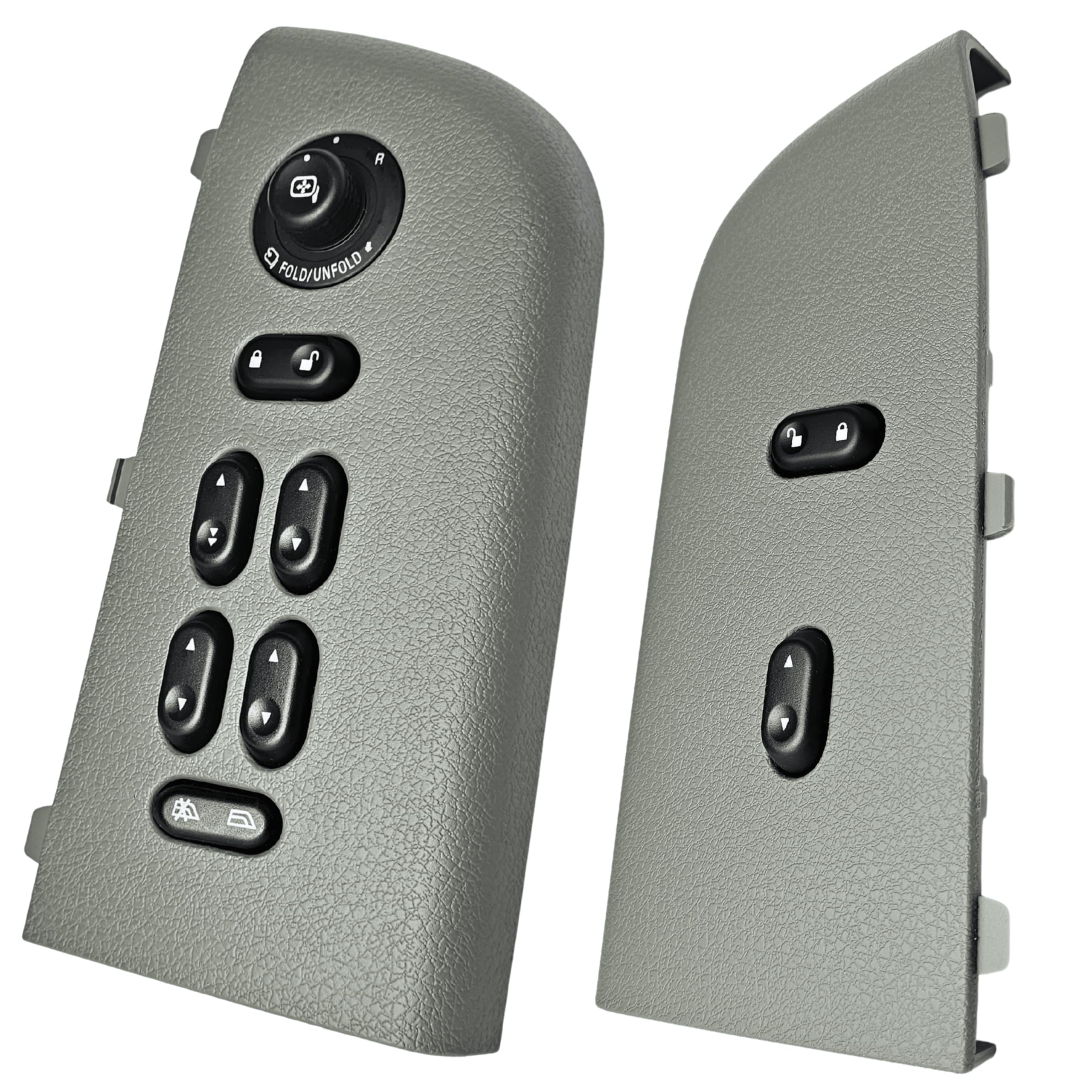 Master Window Switch & Front Passenger Gray Assembly for 2004, 2005, 2006, 2007, 2008 Ford F-150 F150