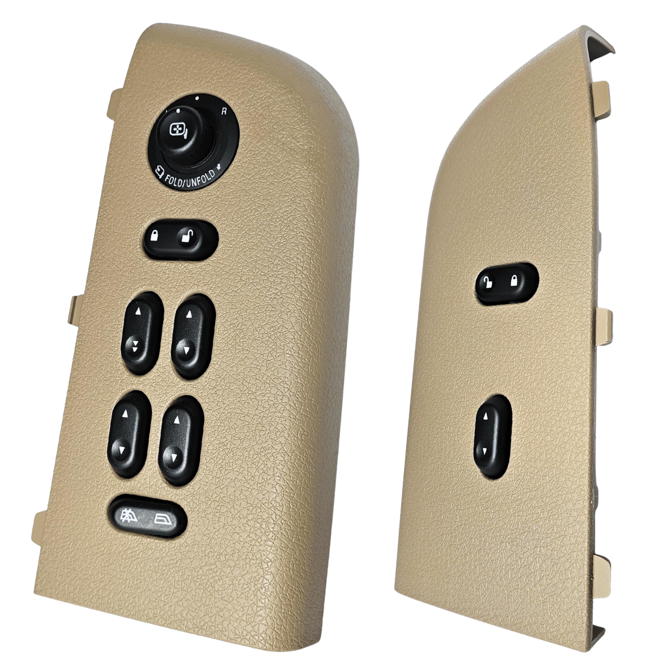 Master Window Switch & Front Passenger Tan Assembly for 2004, 2005, 2006, 2007, 2008 Ford F-150 F150