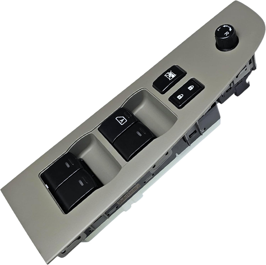 SWITCHDOCTOR Window Master Switch & Gray Bezel Assembly for 2007, 2008, 2009, 2010, 2011, 2012 Nissan Altima Sedan (S, Base)