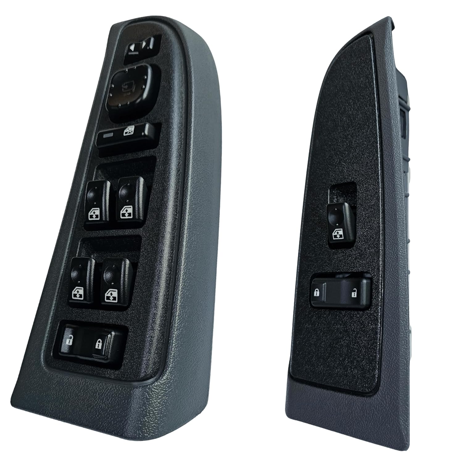 Window Master Switch & Front Passenger for 2003-2006 GMC Sierra, Chevrolet Silverado, Suburban, Tahoe, Yukon, Avalanche (Dark Gray, Dark Pewter, Crew Cab)